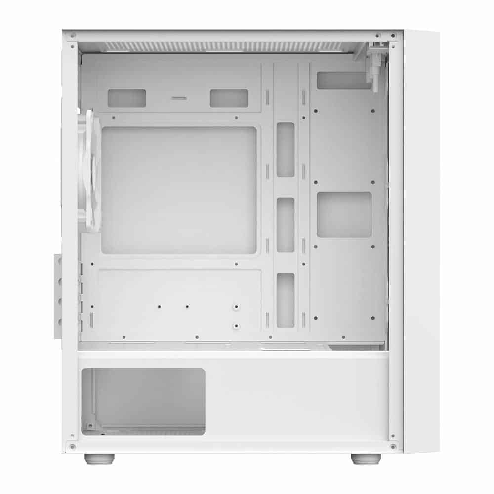 (image for) CiT Luna White Tempered Glass MicroATX Case